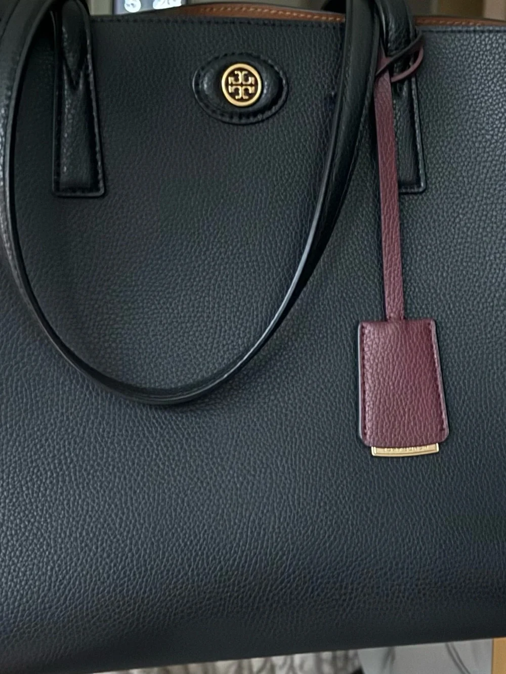 Tory Burch black pebbled